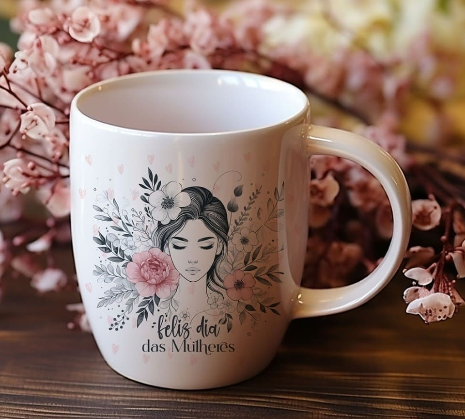 10 Artes para Caneca e Camisa Dia das Mulheres Arquivo Editável  7