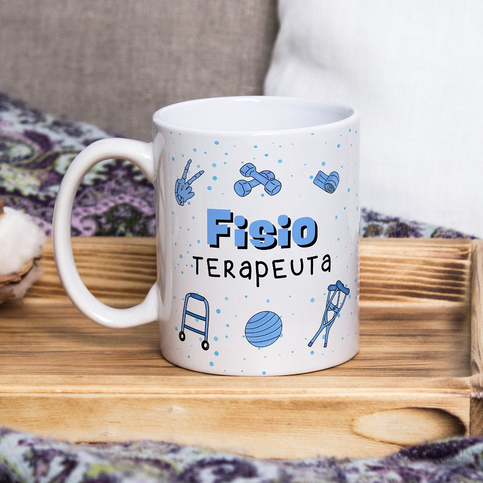 Arte para Caneca Profissão Fisioterapia Arquivo em Jpg 2