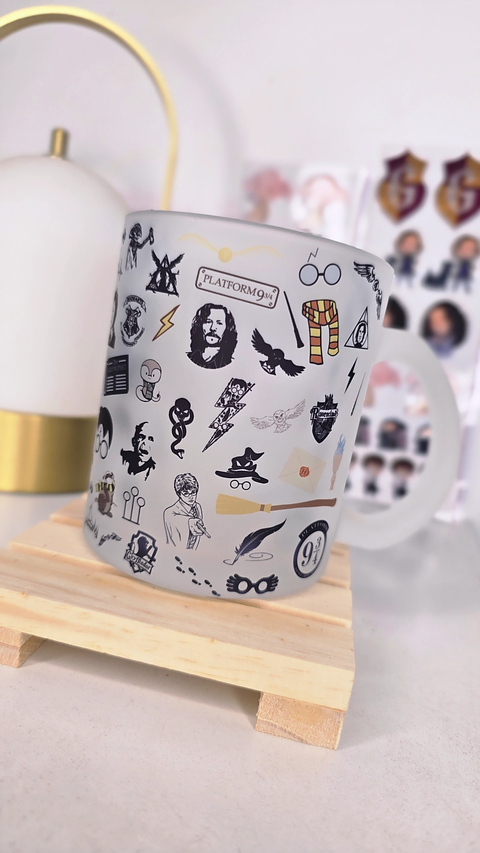 Arte para Caneca Harry Potter Icones Arquivo em Jpg 