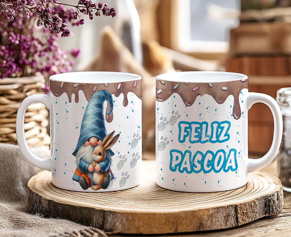 10 Artes para Caneca Doce Páscoa Arquivo Editável 9