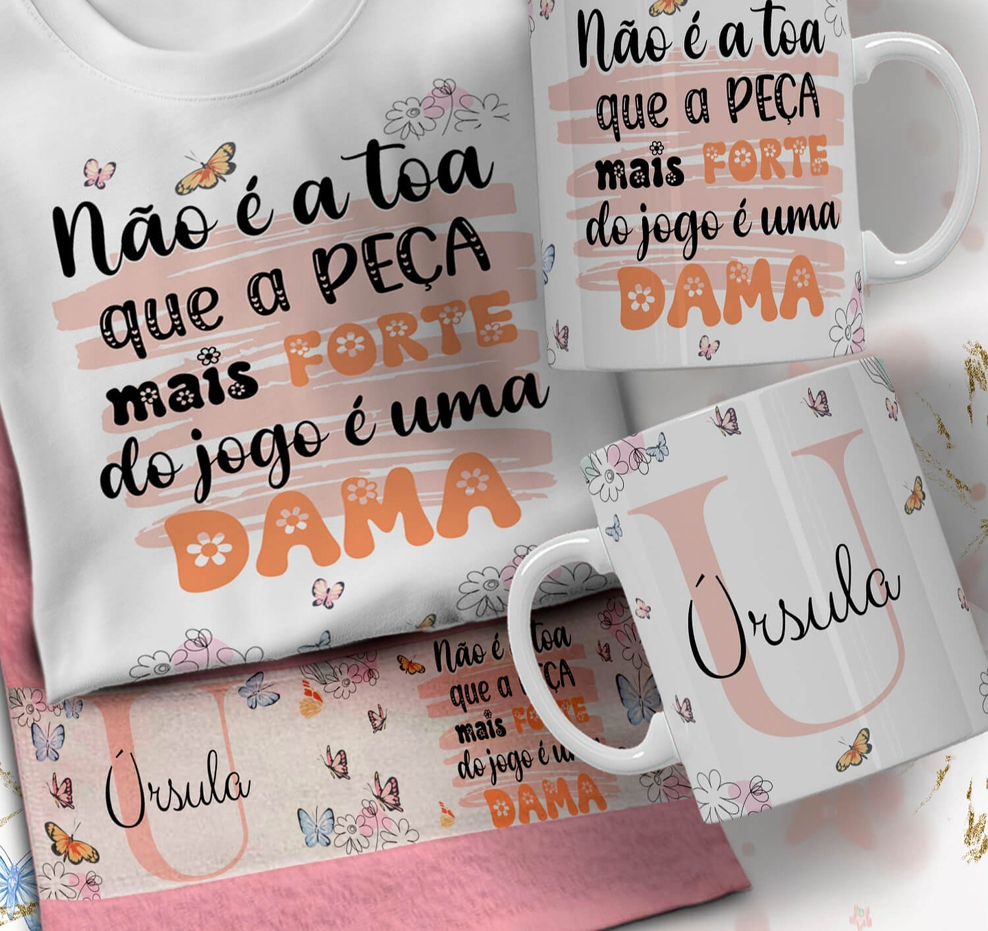 66 Artes para Caneca Camisa e Toalhinha Dia das Mulheres Arquivo em Editável  23