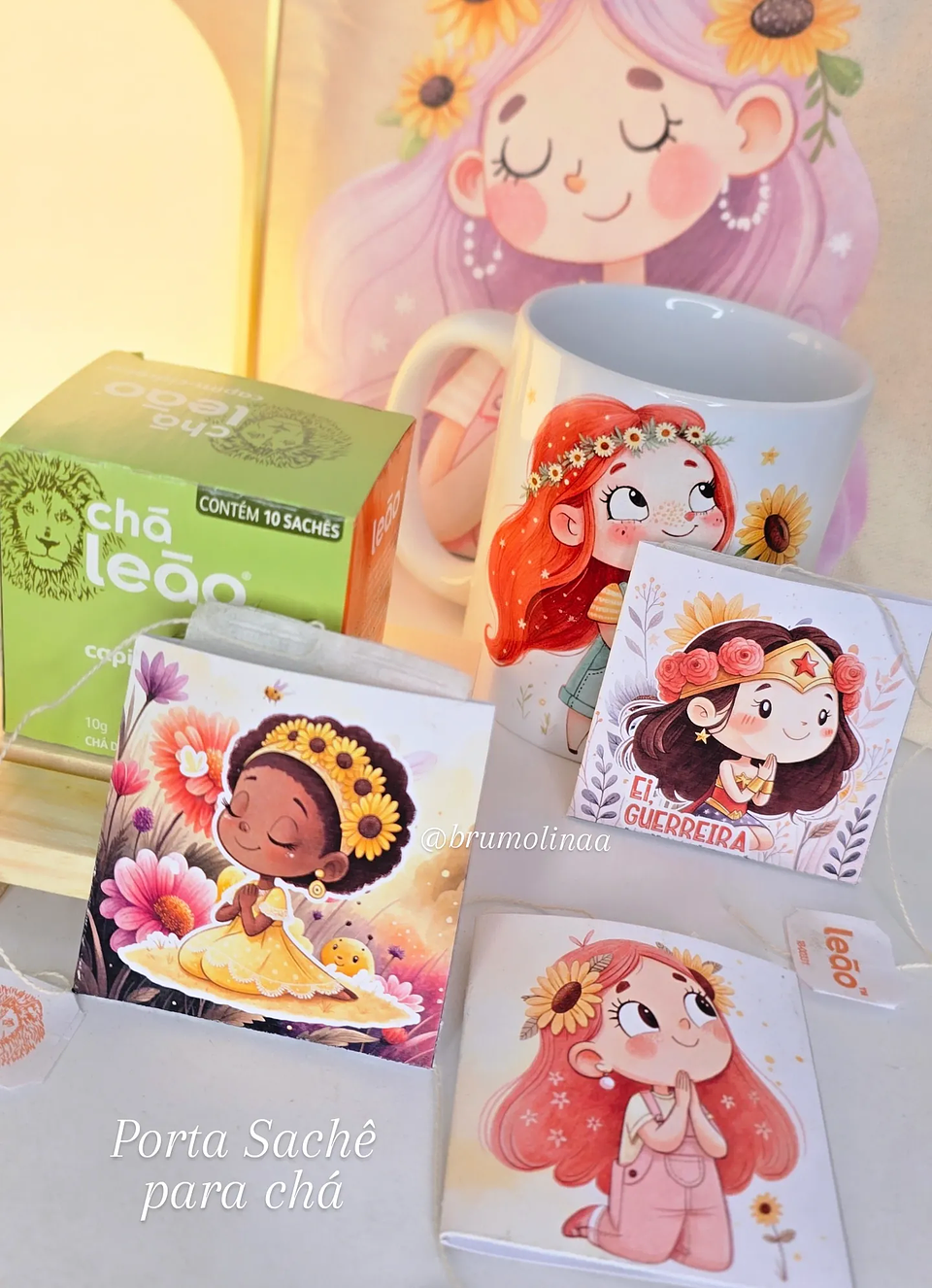 6 Artes para Caneca Mais Mimos Meninas de Fé Arquivo Editável 1