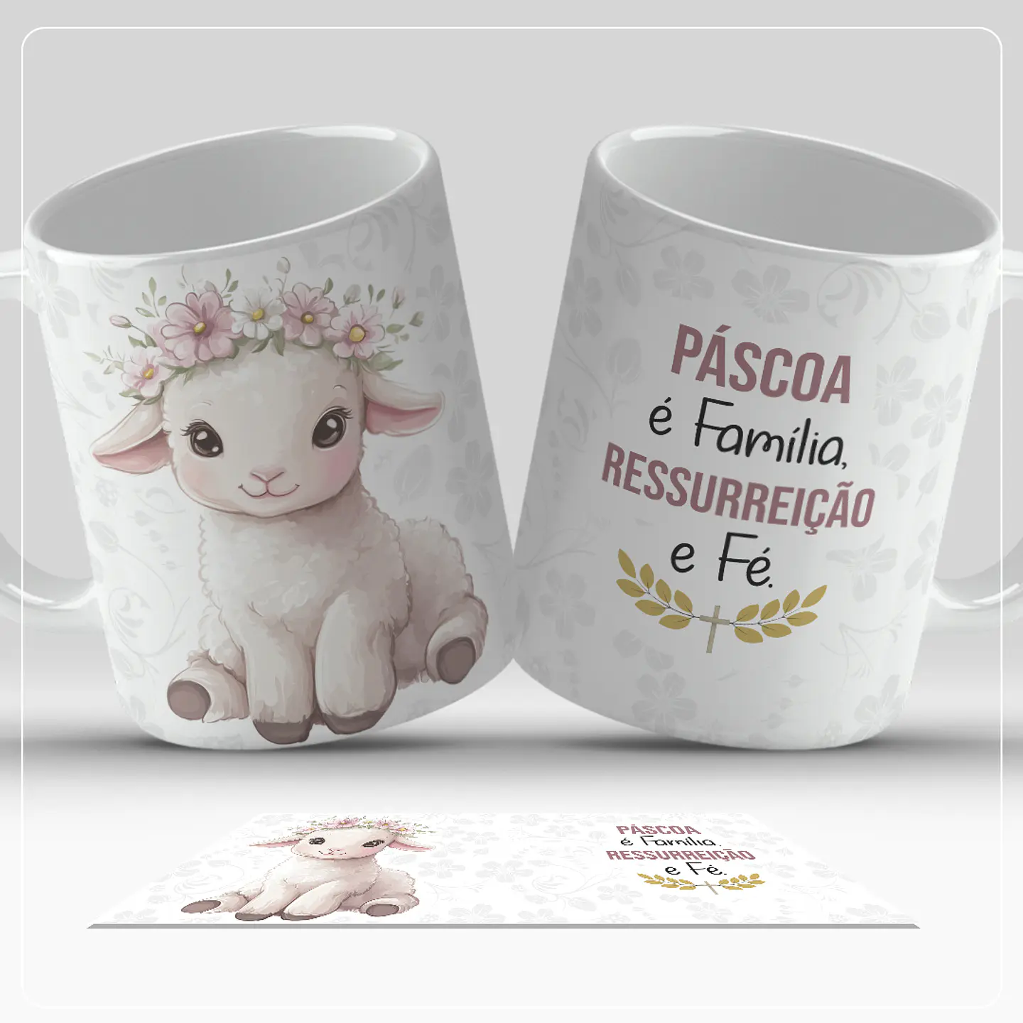 17 Artes para Caneca Páscoa Cristã Arquivo em Jpg 4