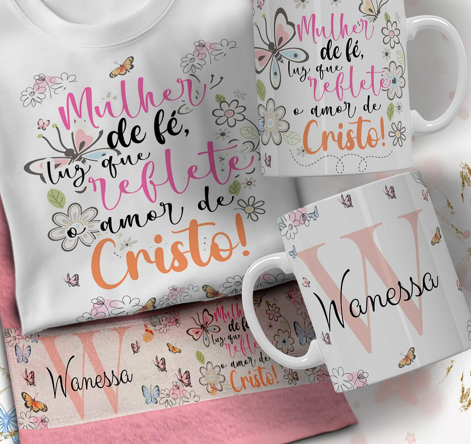 66 Artes para Caneca Camisa e Toalhinha Dia das Mulheres Arquivo em Editável  25