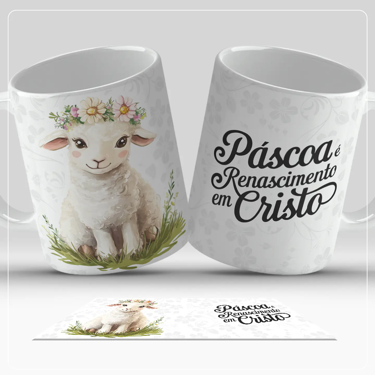17 Artes para Caneca Páscoa Cristã Arquivo em Jpg 8