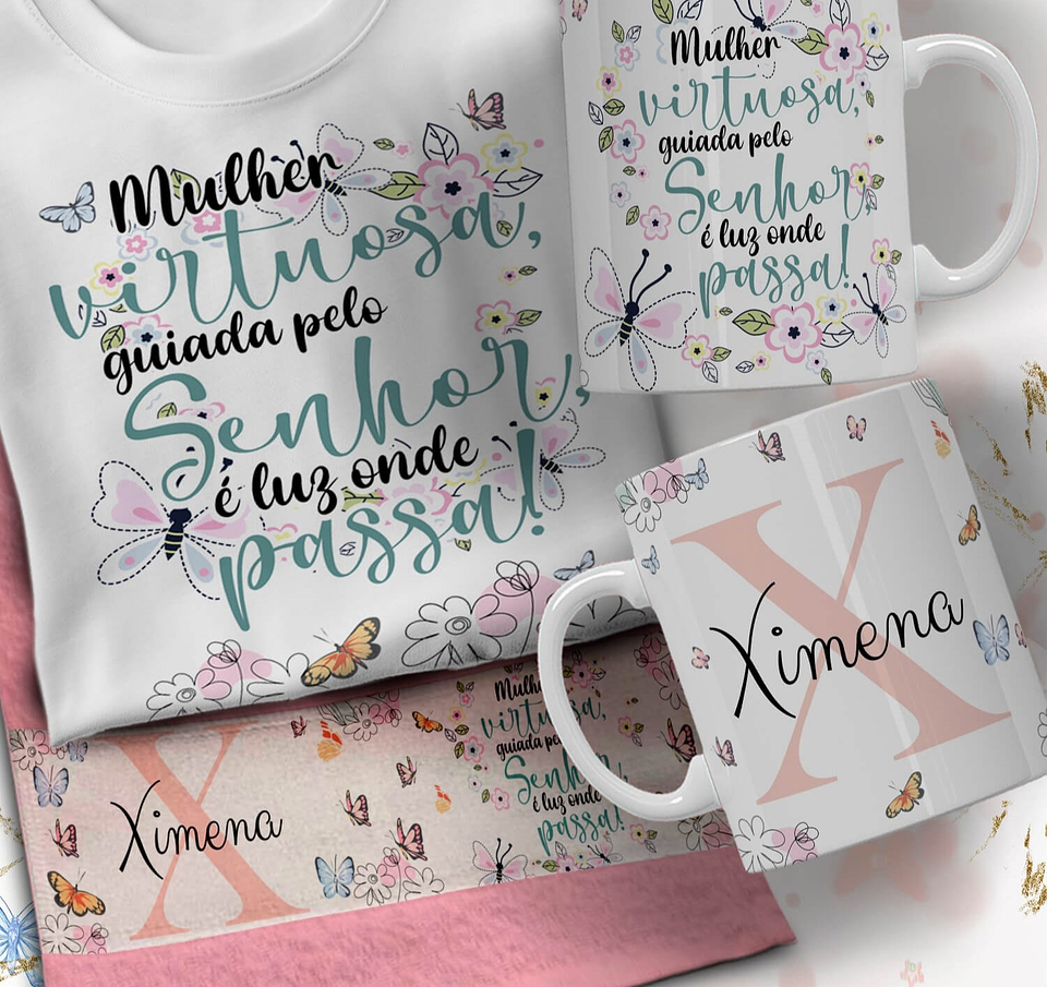 66 Artes para Caneca Camisa e Toalhinha Dia das Mulheres Arquivo em Editável  26