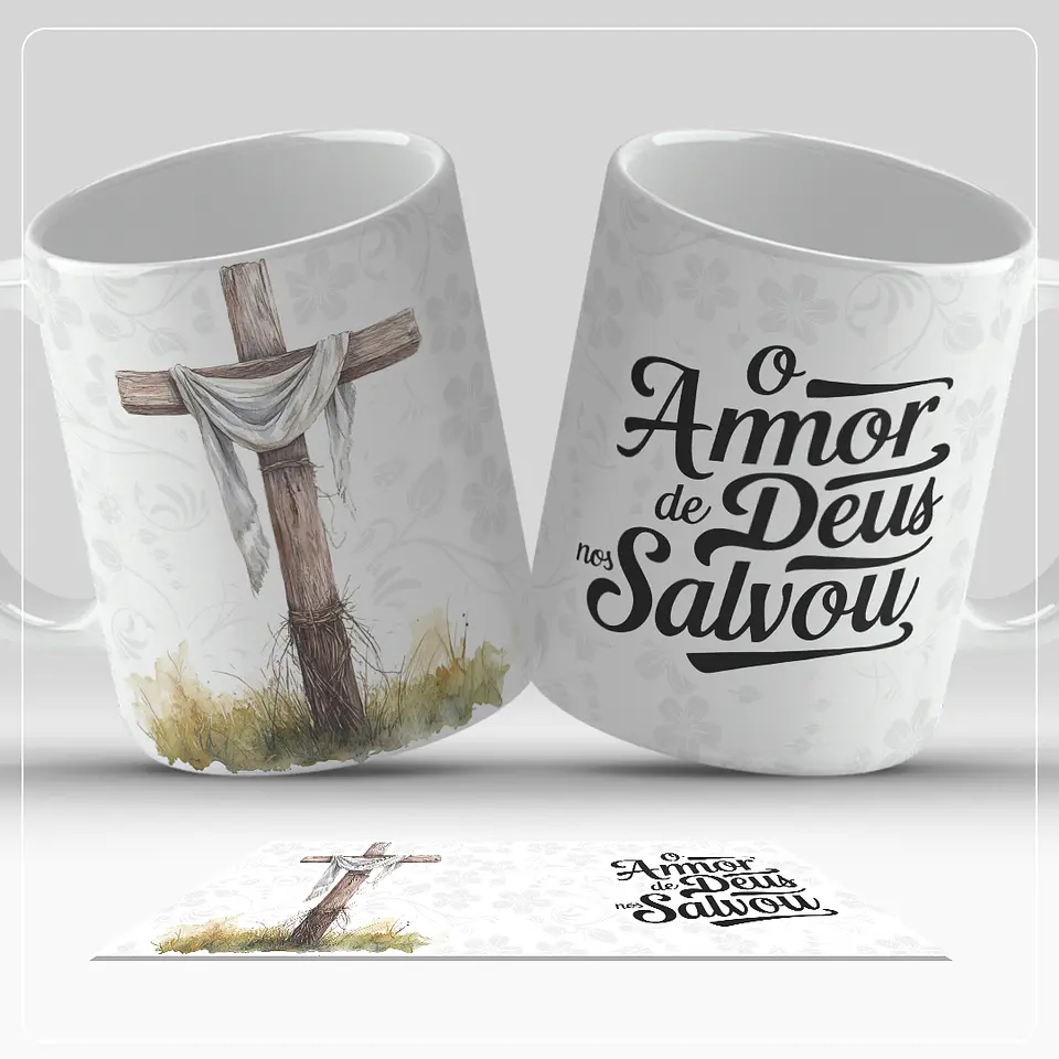 17 Artes para Caneca Páscoa Cristã Arquivo em Jpg 9