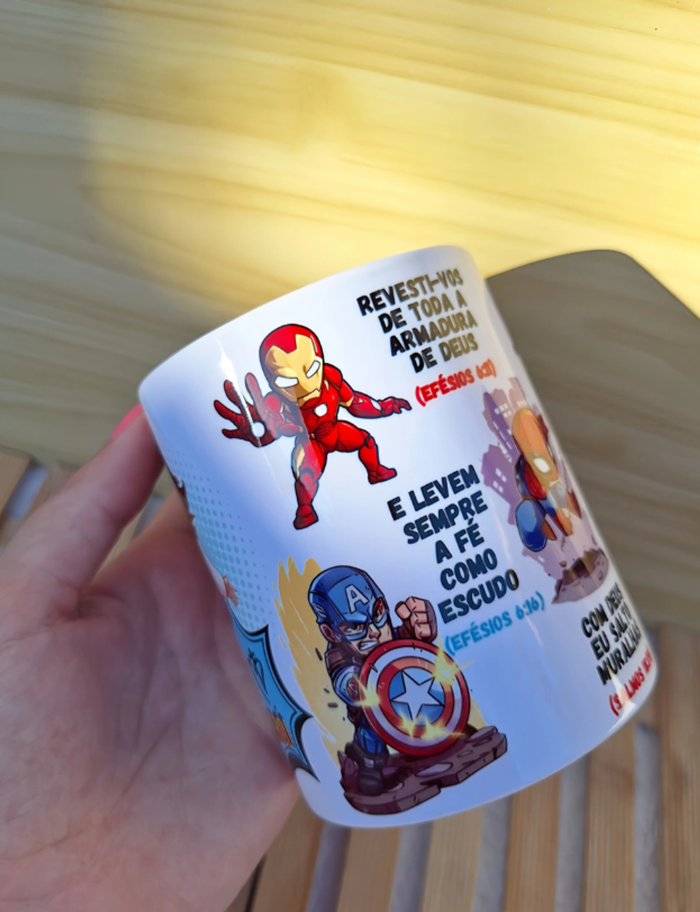 Arte para Caneca Jesus é Meu Herói Arquivo em Jpg   2