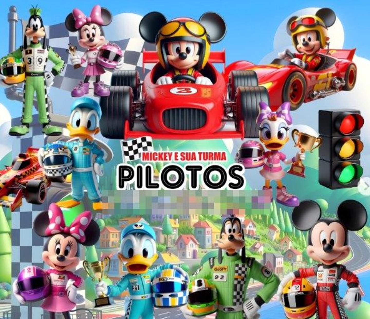 Kit Digital Mickey Piloto Png 1