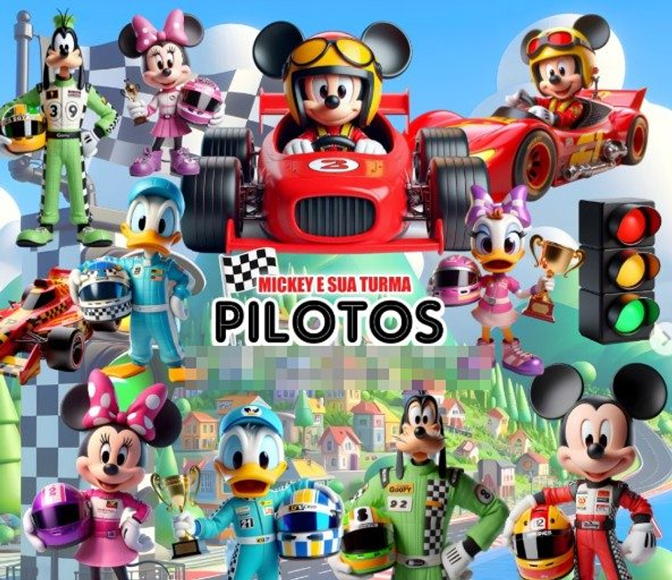 Kit Digital Mickey Piloto Png 1