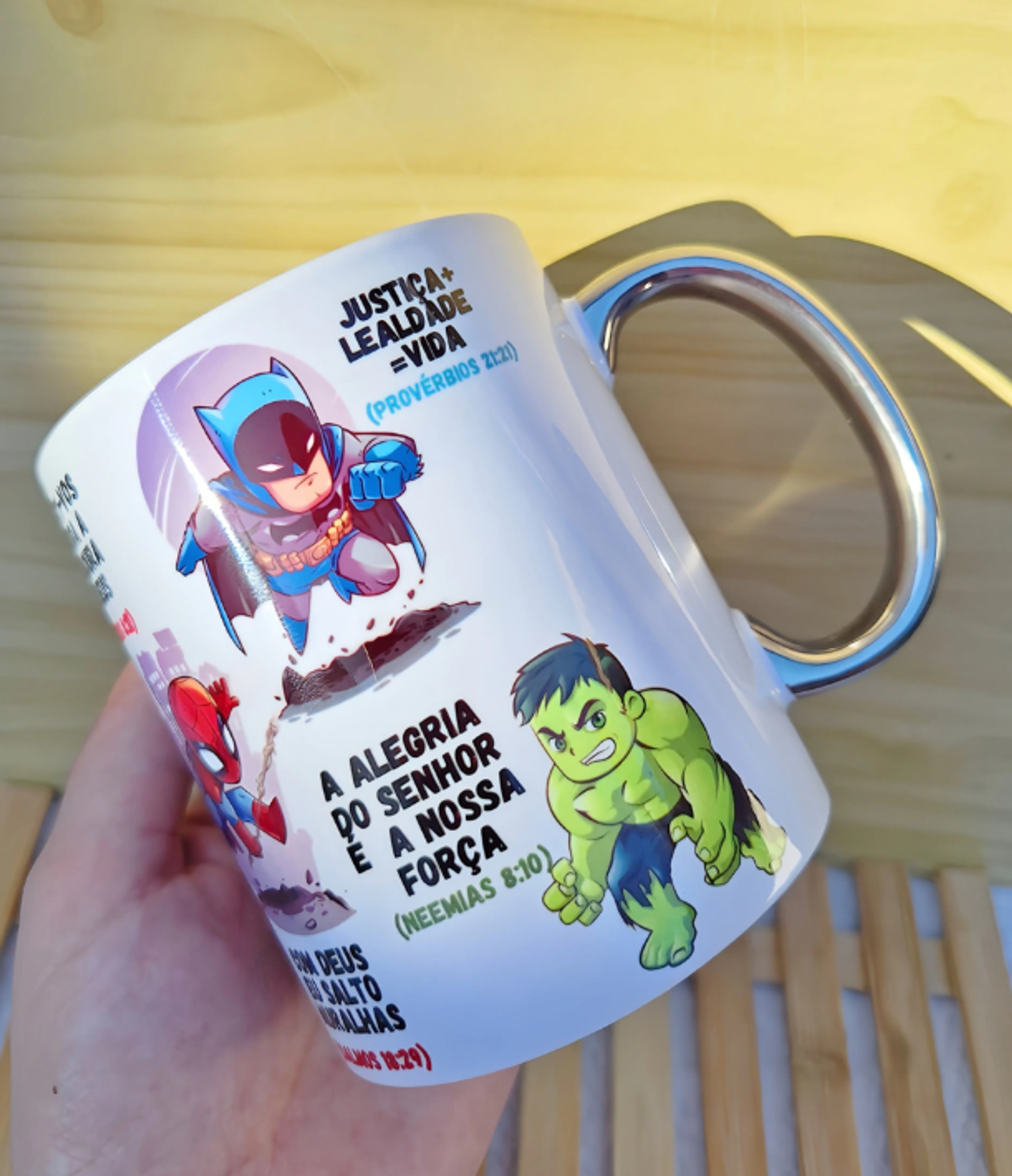 Arte para Caneca Jesus é Meu Herói Arquivo em Jpg   4