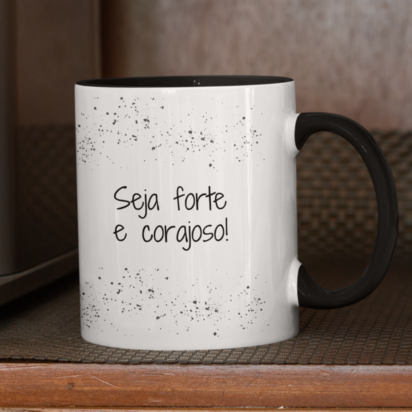 Arte para Caneca Leão de Judá Seja forte e Corajosa Arquivo em Jpg 2