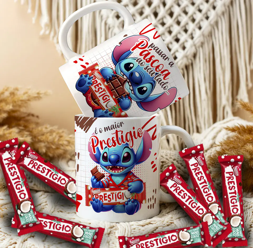 14 Artes para Caneca Páscoa Stitch Arquivo Editável 10