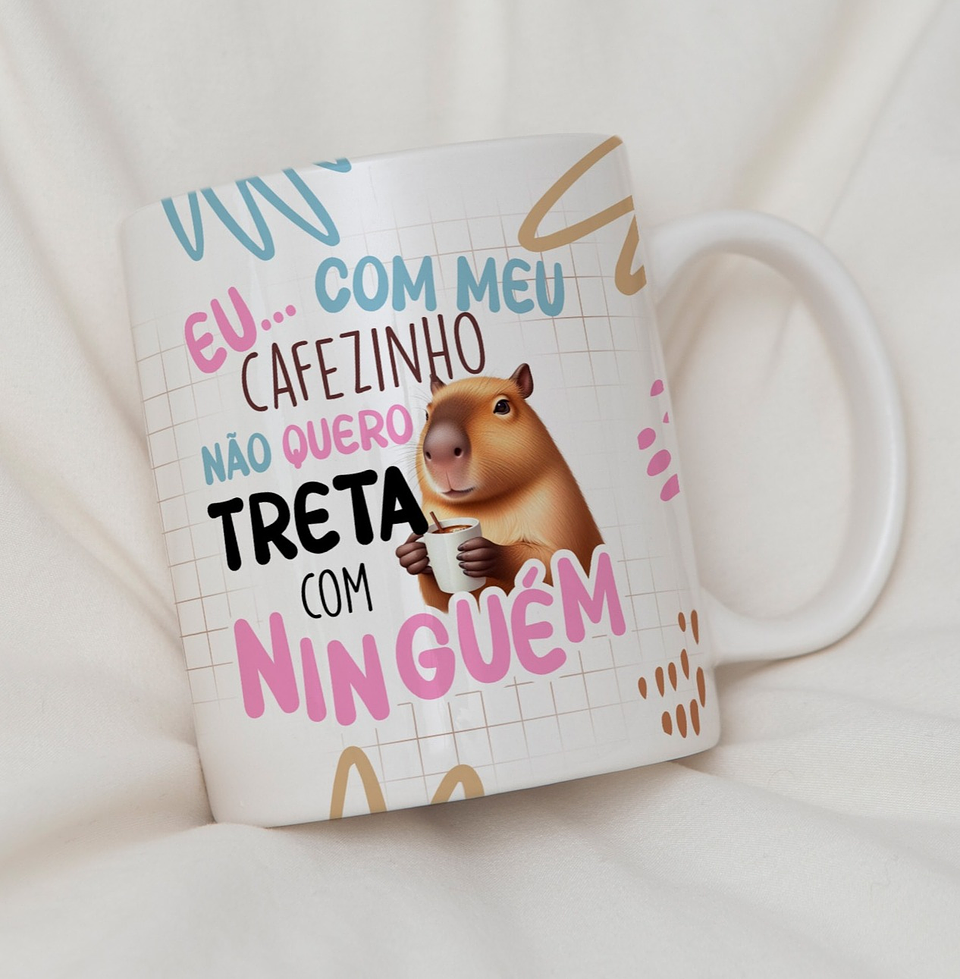 10 Artes para Caneca Capivara Debochada Arquivo Editável 5