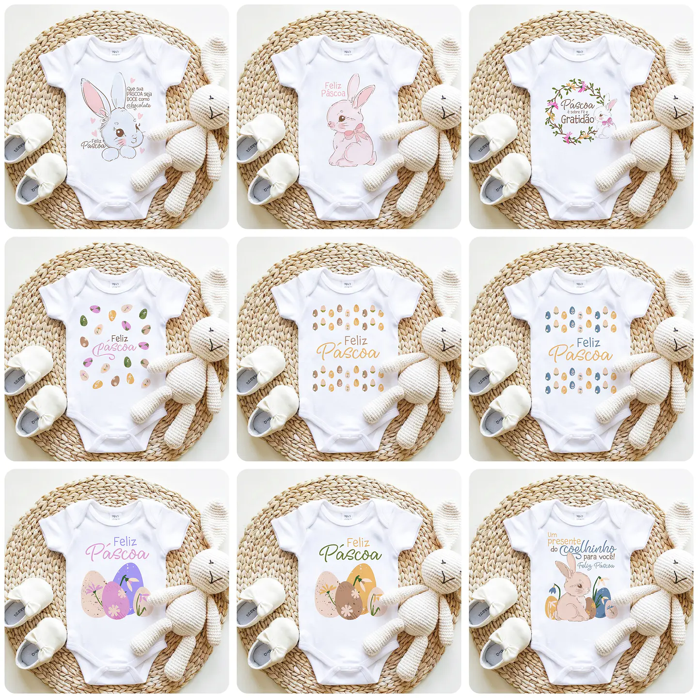 76 Artes para Sublimação Páscoa Caneca, Almofada, Body e Tags Arquivo Editável 4