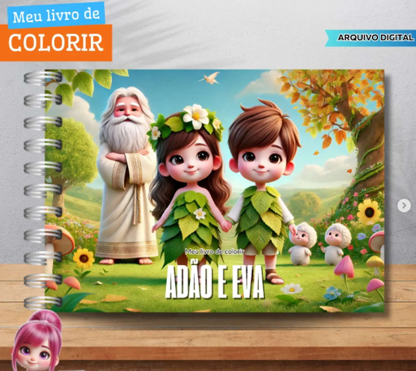 Kit Digital Livros de Colorir Png  2