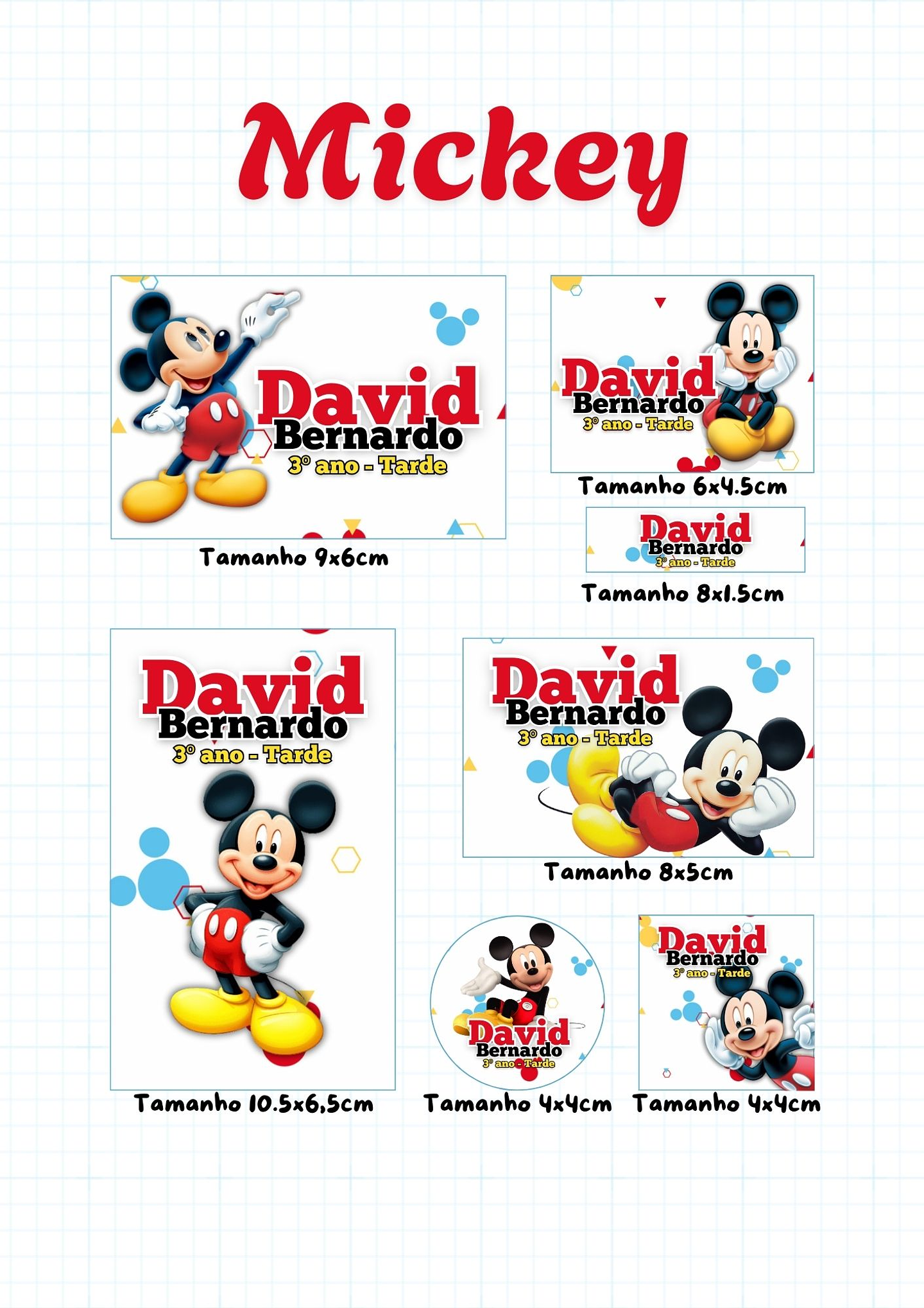 30 Artes para Etiquetas Volta as Aulas Personagens Arquivo Editável  2