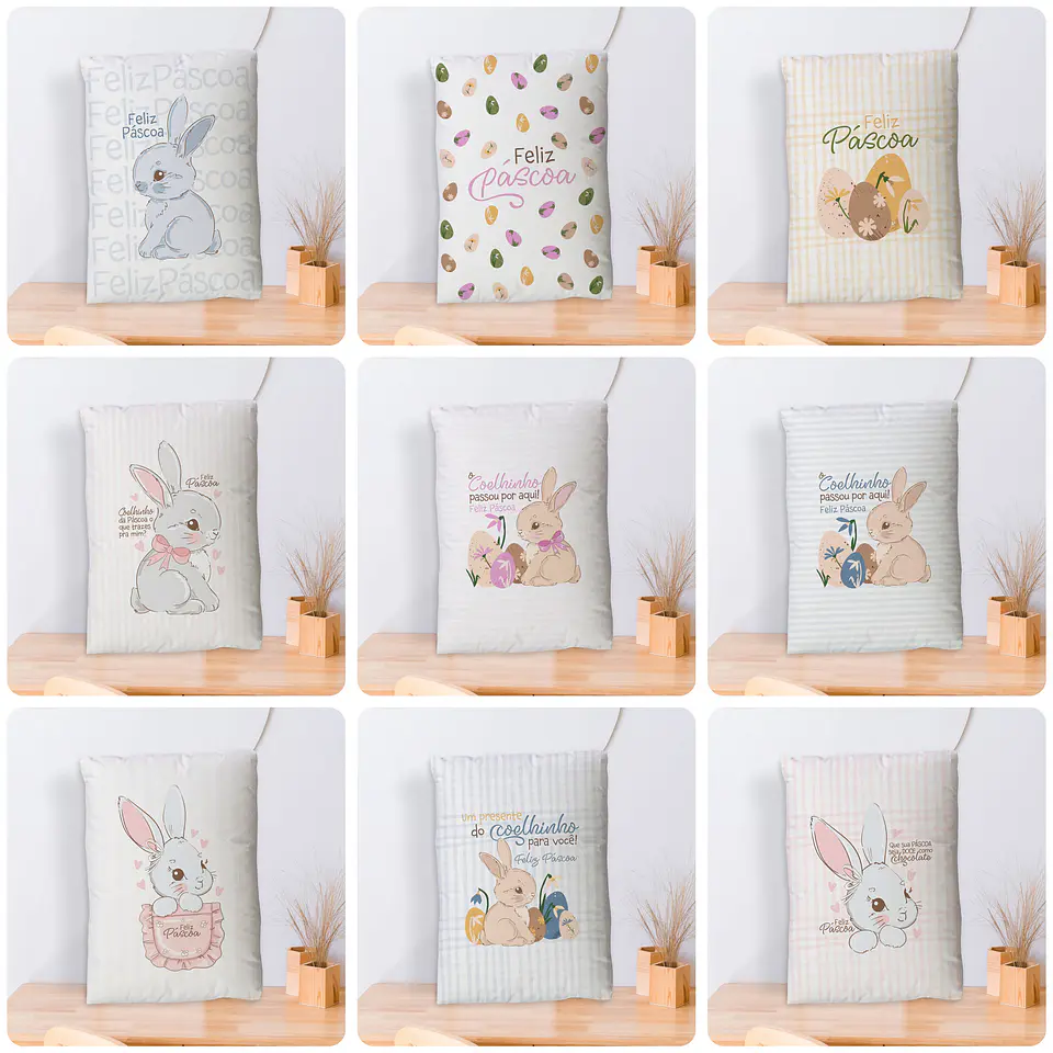 76 Artes para Sublimação Páscoa Caneca, Almofada, Body e Tags Arquivo Editável 5