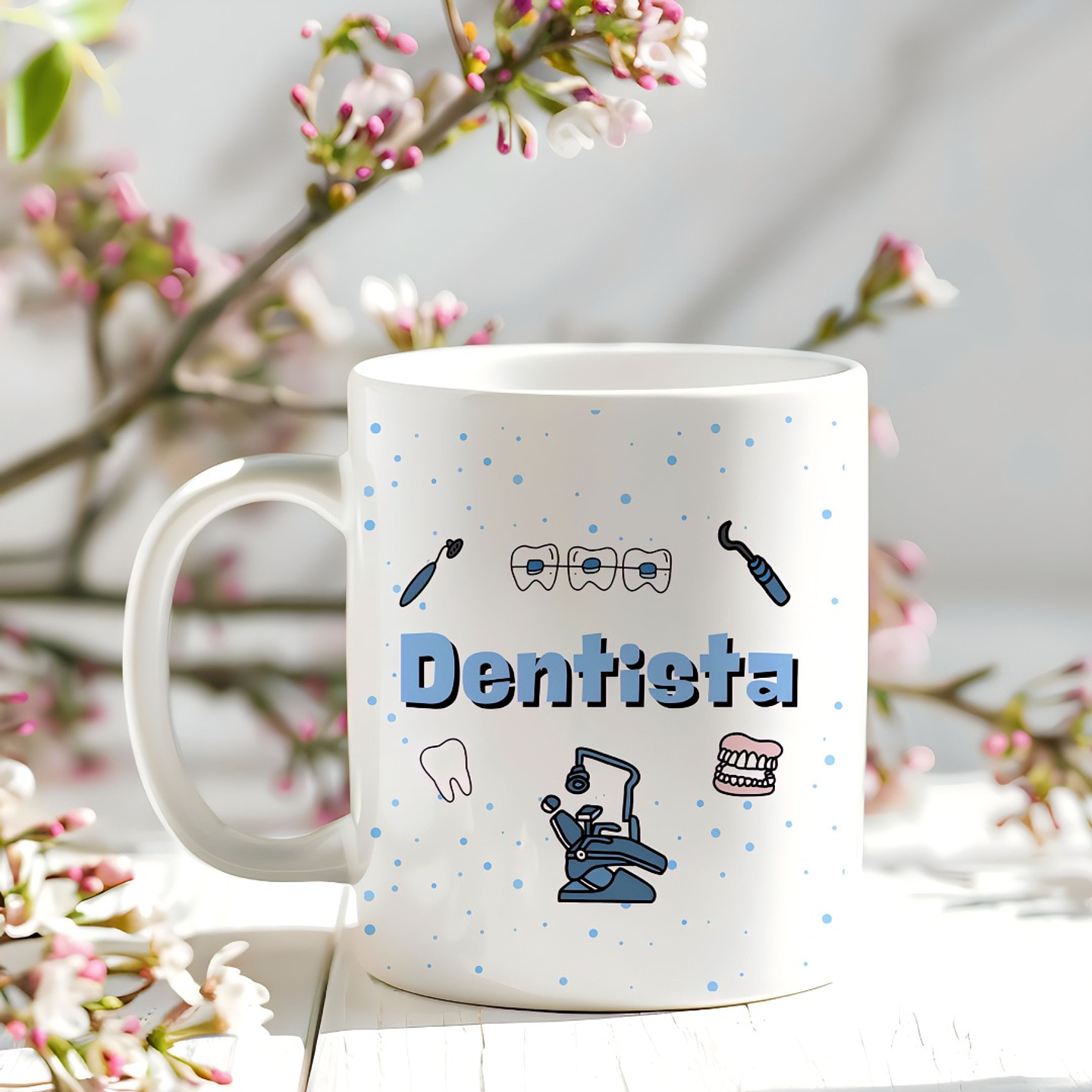 Arte para Caneca Profissão Odontologia Dentista Arquivo em Jpg 3