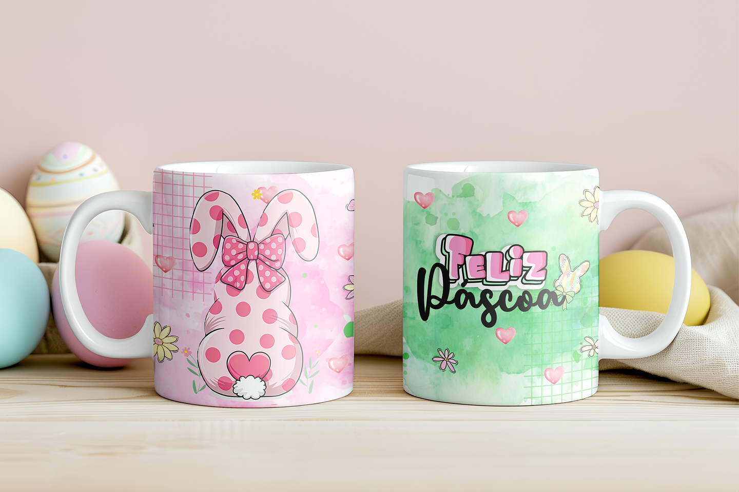 12 Artes para Caneca Páscoa Aquarela Arquivo em Jpg 4