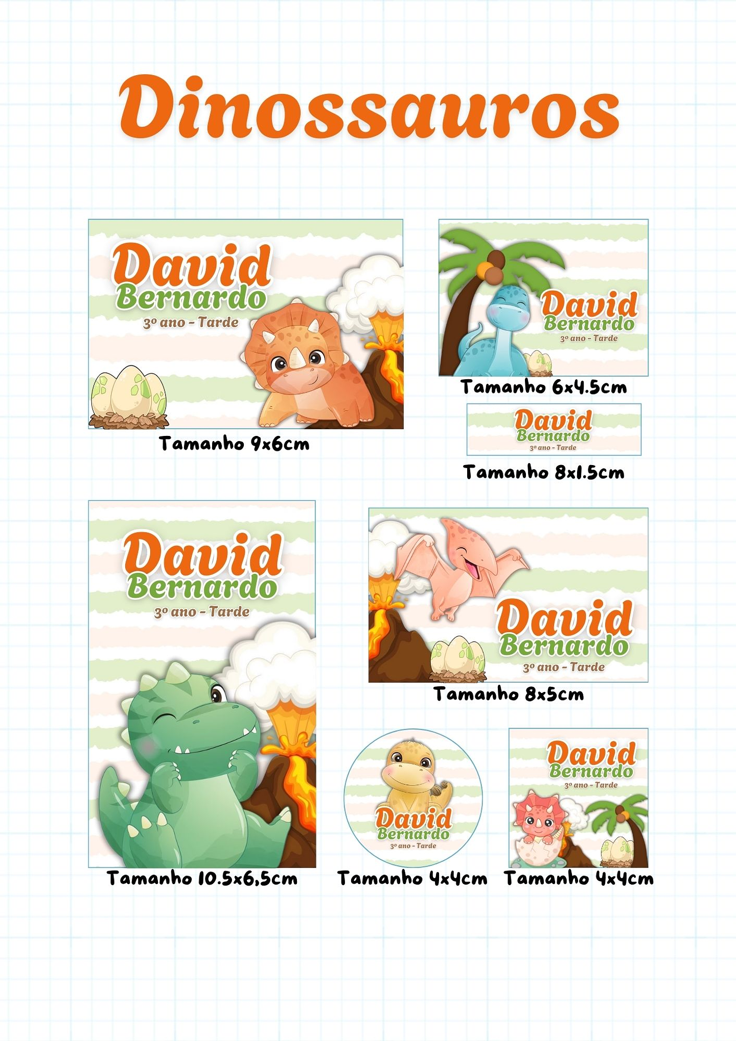 30 Artes para Etiquetas Volta as Aulas Personagens Arquivo Editável  4