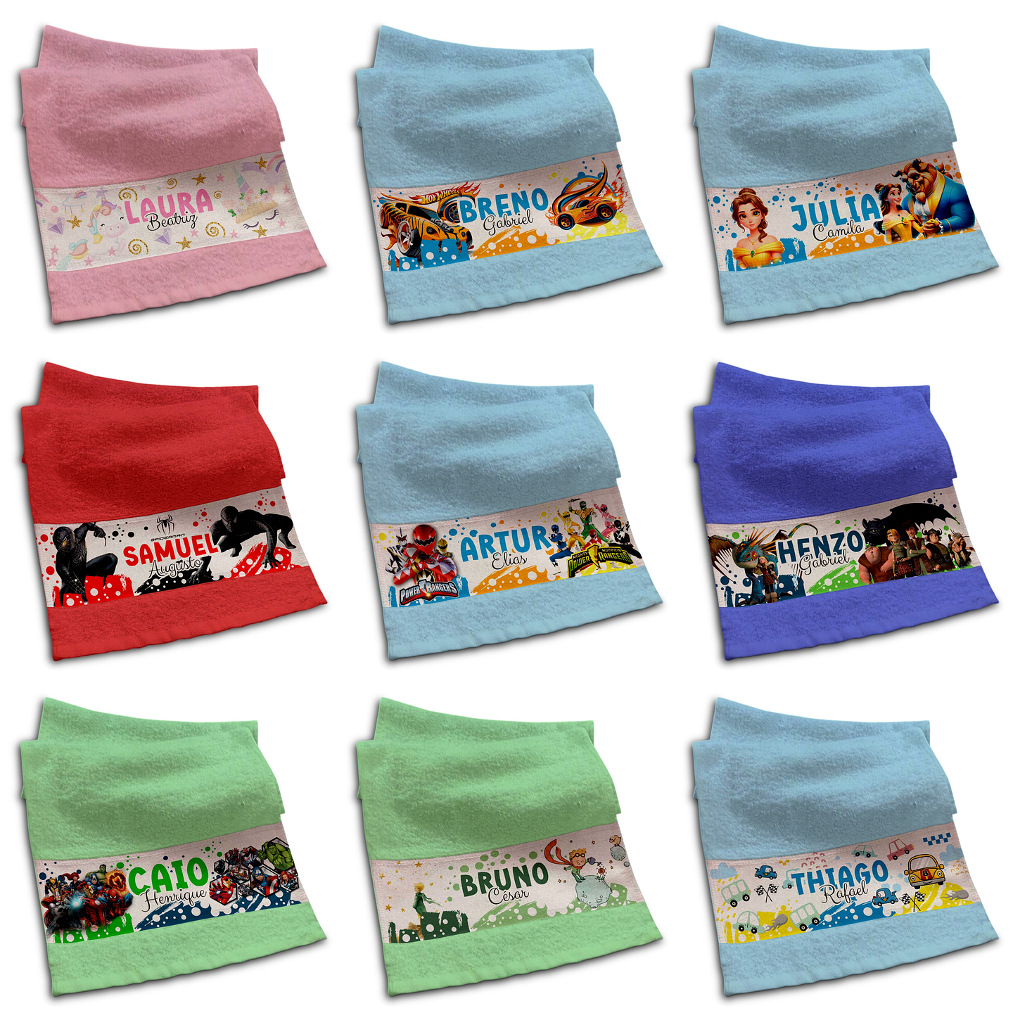 33 Artes para Toalhinhas Personagens Arquivo Editável 1