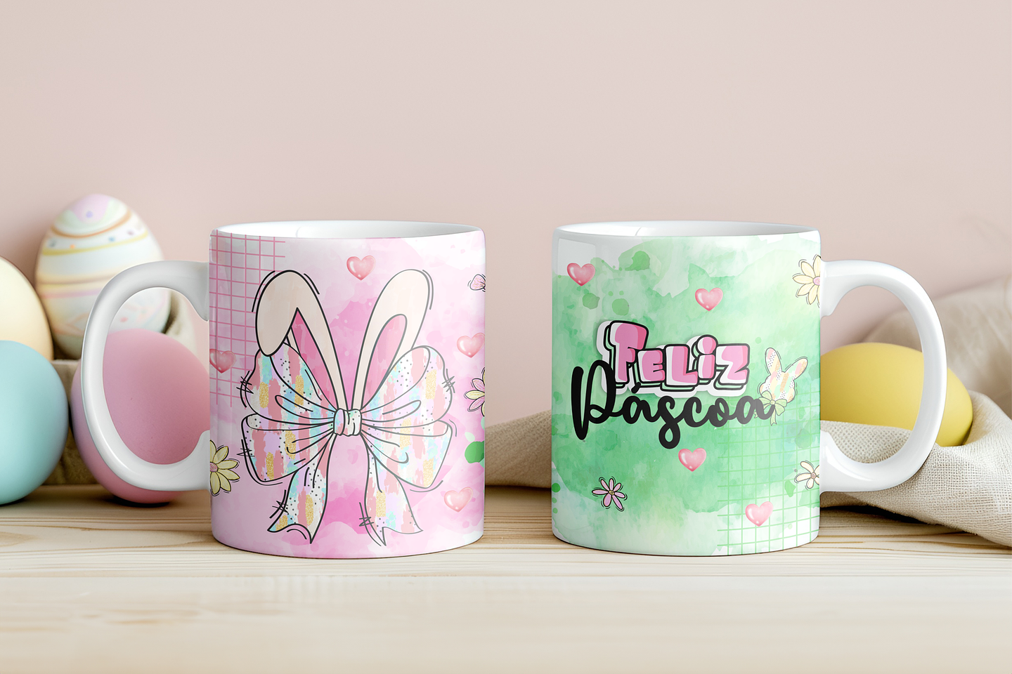 12 Artes para Caneca Páscoa Aquarela Arquivo em Jpg 5