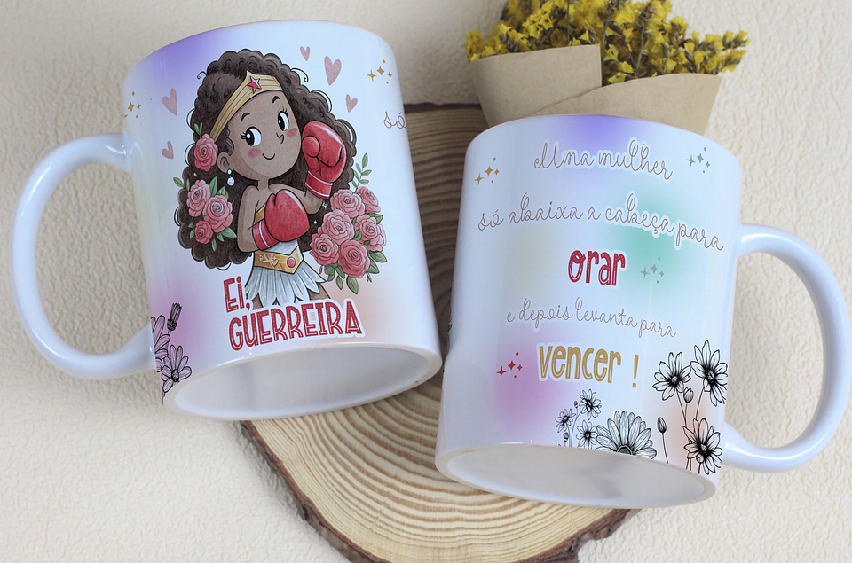 17 Artes para Caneca e Capa Agenda Dia das Mulheres Guerreiras Arquivo Editável   9