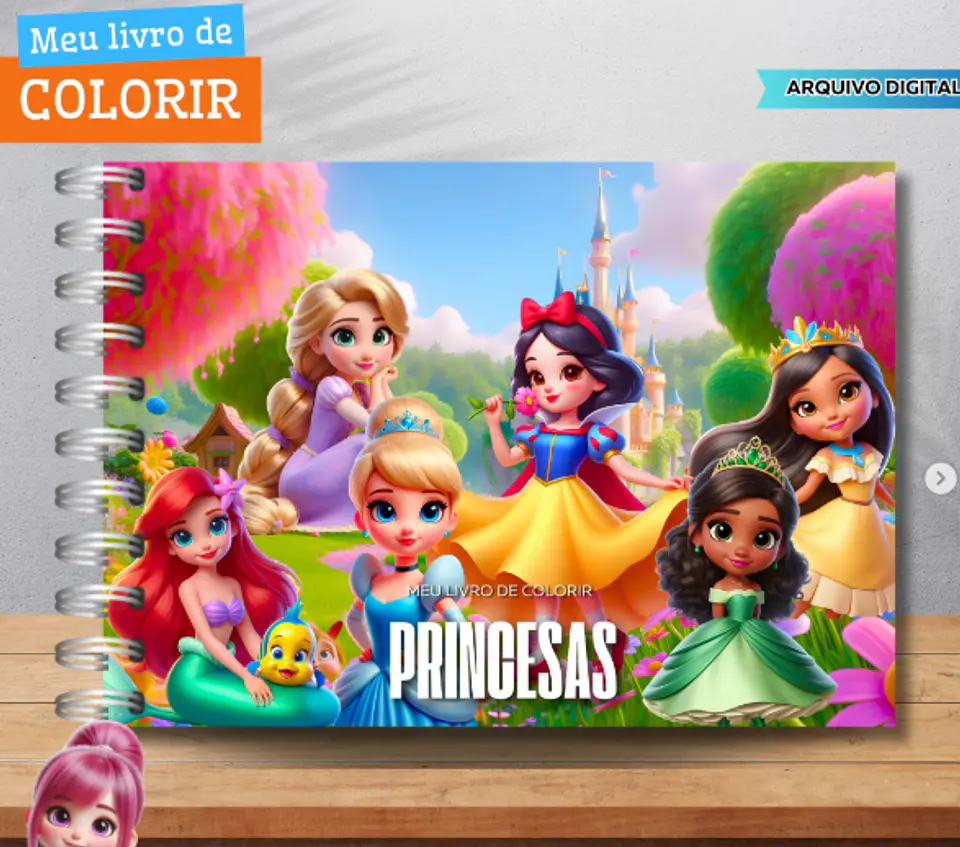 Kit Digital Livros de Colorir Png  7