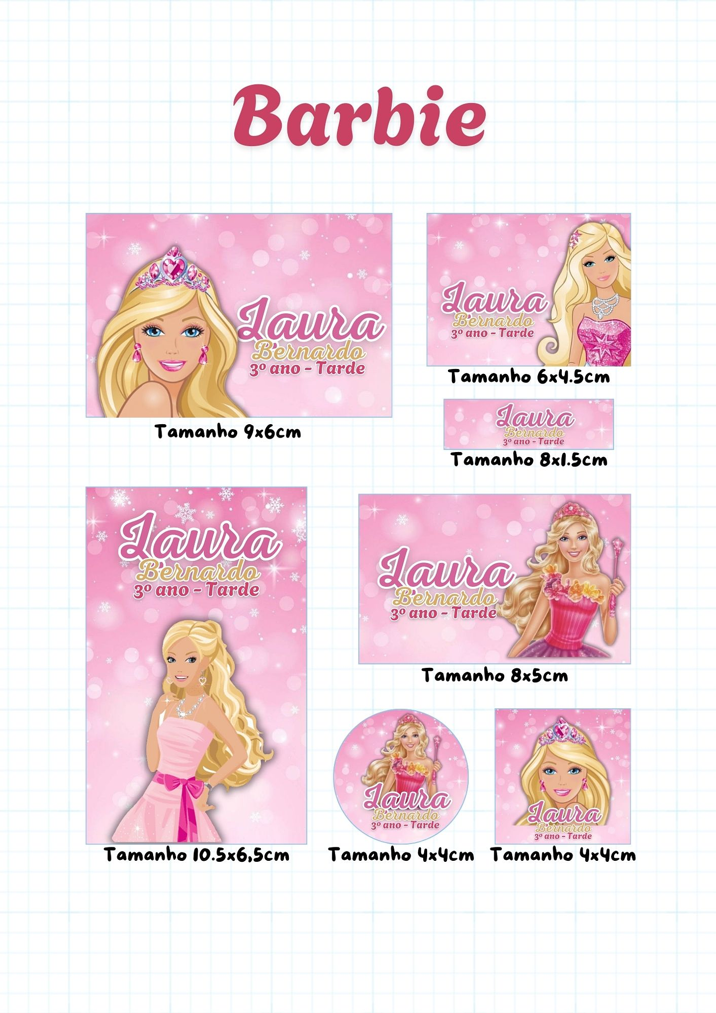 30 Artes para Etiquetas Volta as Aulas Personagens Arquivo Editável  6