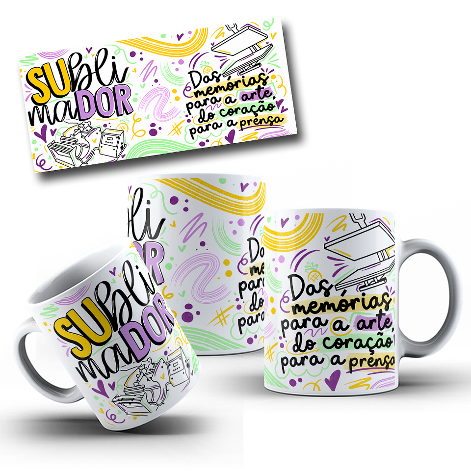 Artes Caneca Sublimador Sublimação Baixar Grátis  1