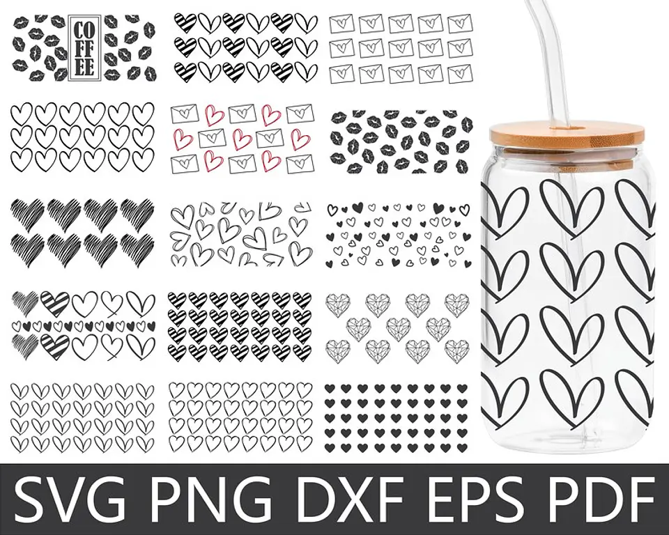 63 Artes para Copo Tampa de Bambu Café Gelado Copo de Vidro Coffe Glass Arquivo em Png 5