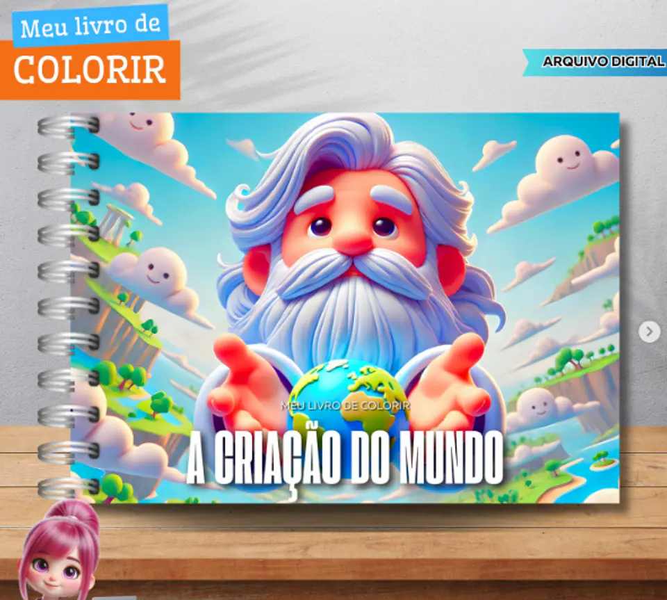 Kit Digital Livros de Colorir Png  9