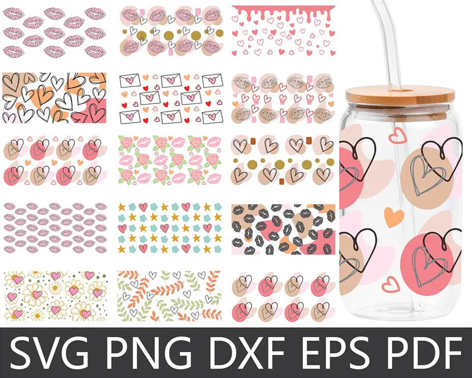 63 Artes para Copo Tampa de Bambu Café Gelado Copo de Vidro Coffe Glass Arquivo em Png 6