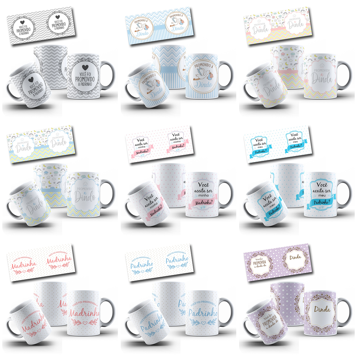 36 Artes para Caneca Dindos Arquivo Editável 5