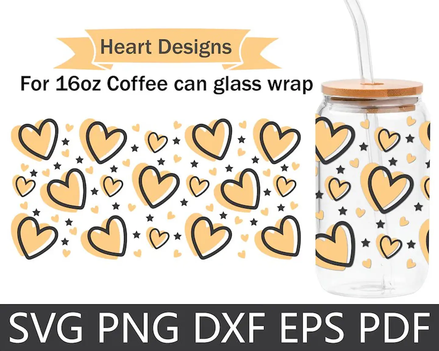 63 Artes para Copo Tampa de Bambu Café Gelado Copo de Vidro Coffe Glass Arquivo em Png 8