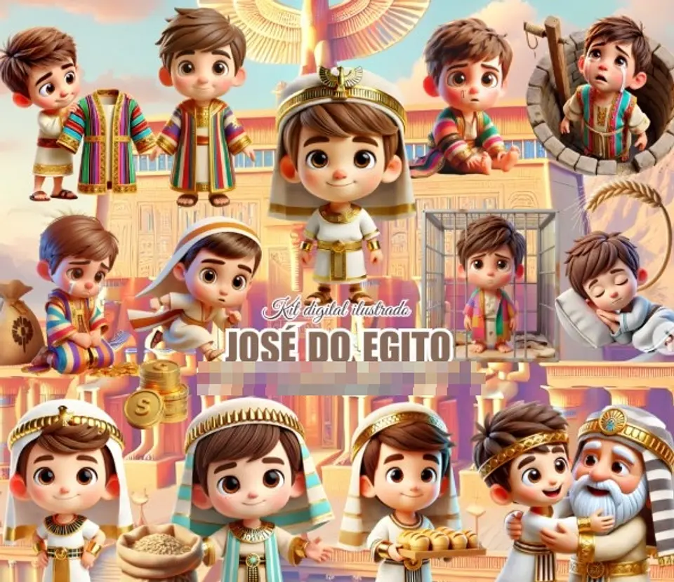 Kit Digital José do Egito em Png  1