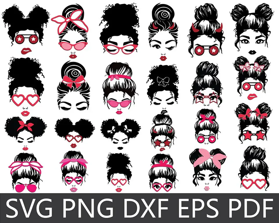 Kit Digital Mulher Coque Bagunçado Png  2