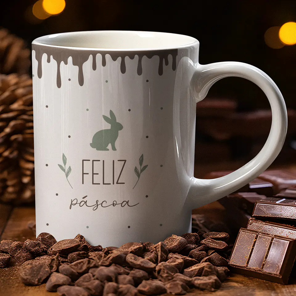 11 Artes para Caneca Páscoa Arquivo em Pdf Editável  13