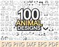 Kit Digital Contorno Animais Png - Thumbnail 1