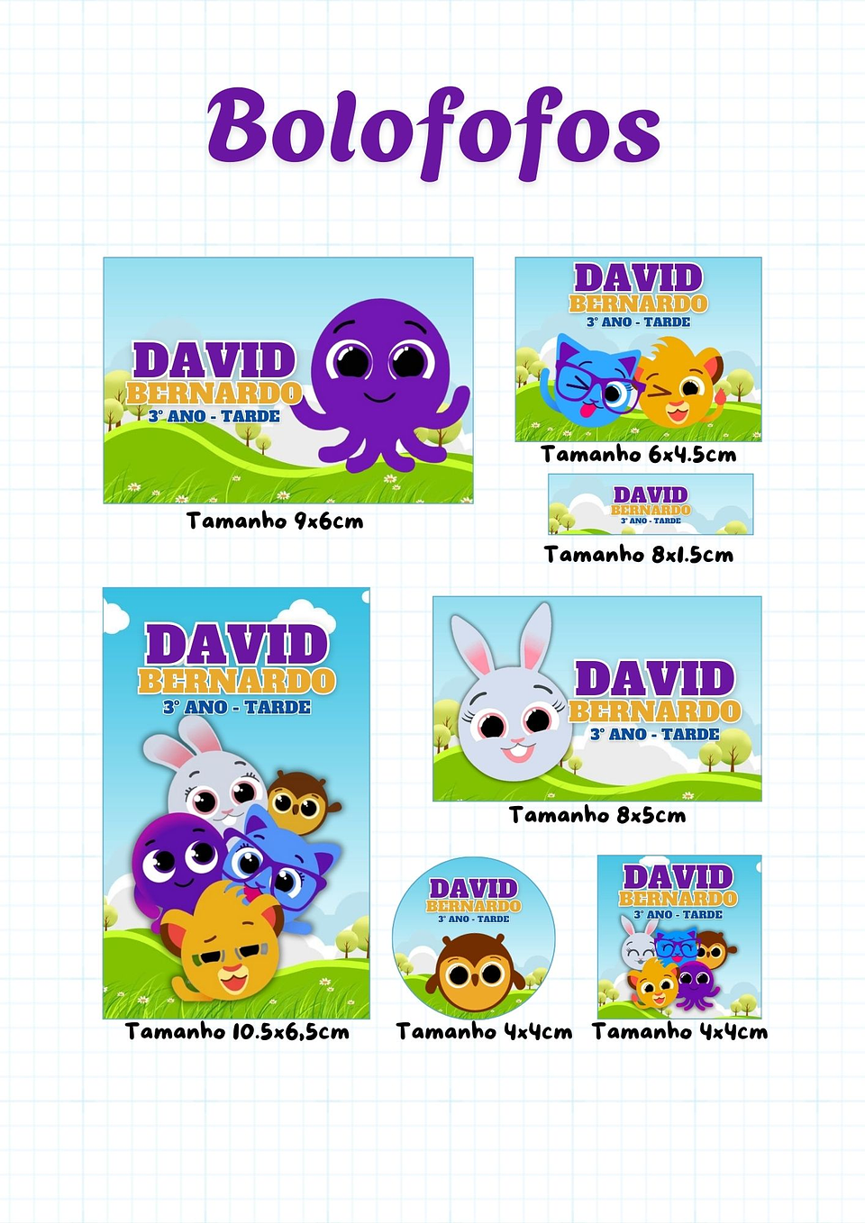 30 Artes para Etiquetas Volta as Aulas Personagens Arquivo Editável  12