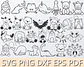 Kit Digital Contorno Animais Png - Thumbnail 3