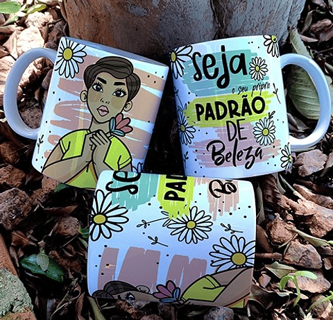 15 Artes para Caneca Padrão de Beleza Arquivo em Jpg