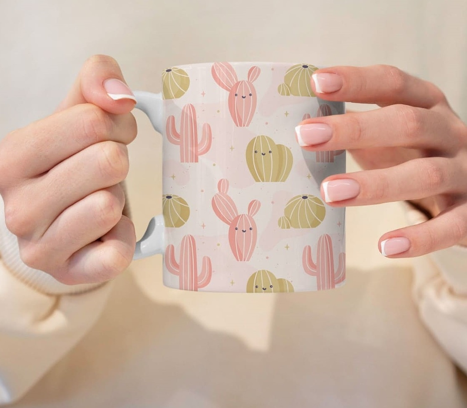 48 Artes para Caneca Estampas Diversas Femininas Arquivo Editável 9