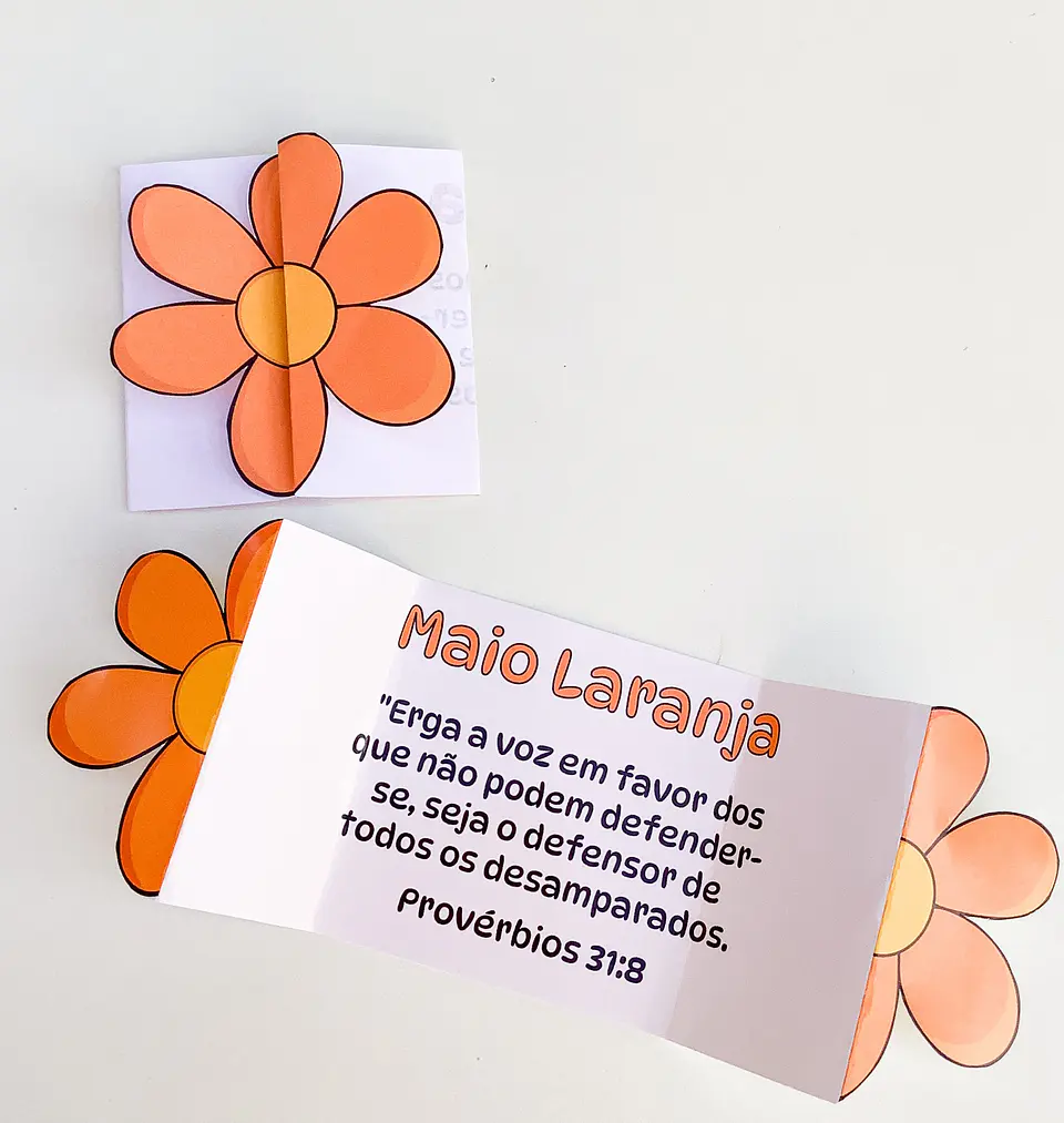 Kit Digital Maio Laranja Png  6