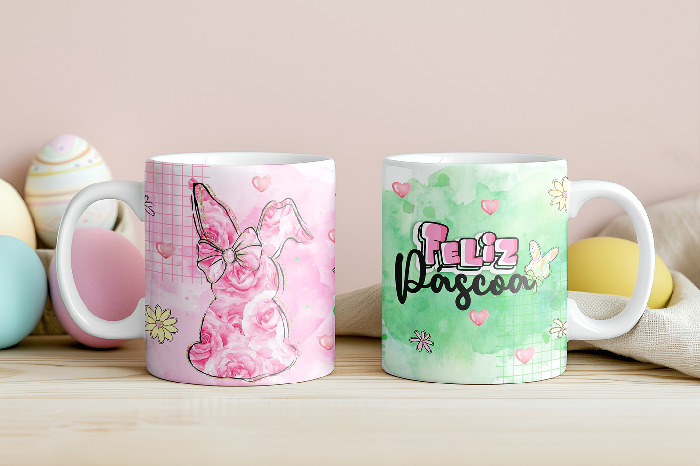 12 Artes para Caneca Páscoa Aquarela Arquivo em Jpg 10