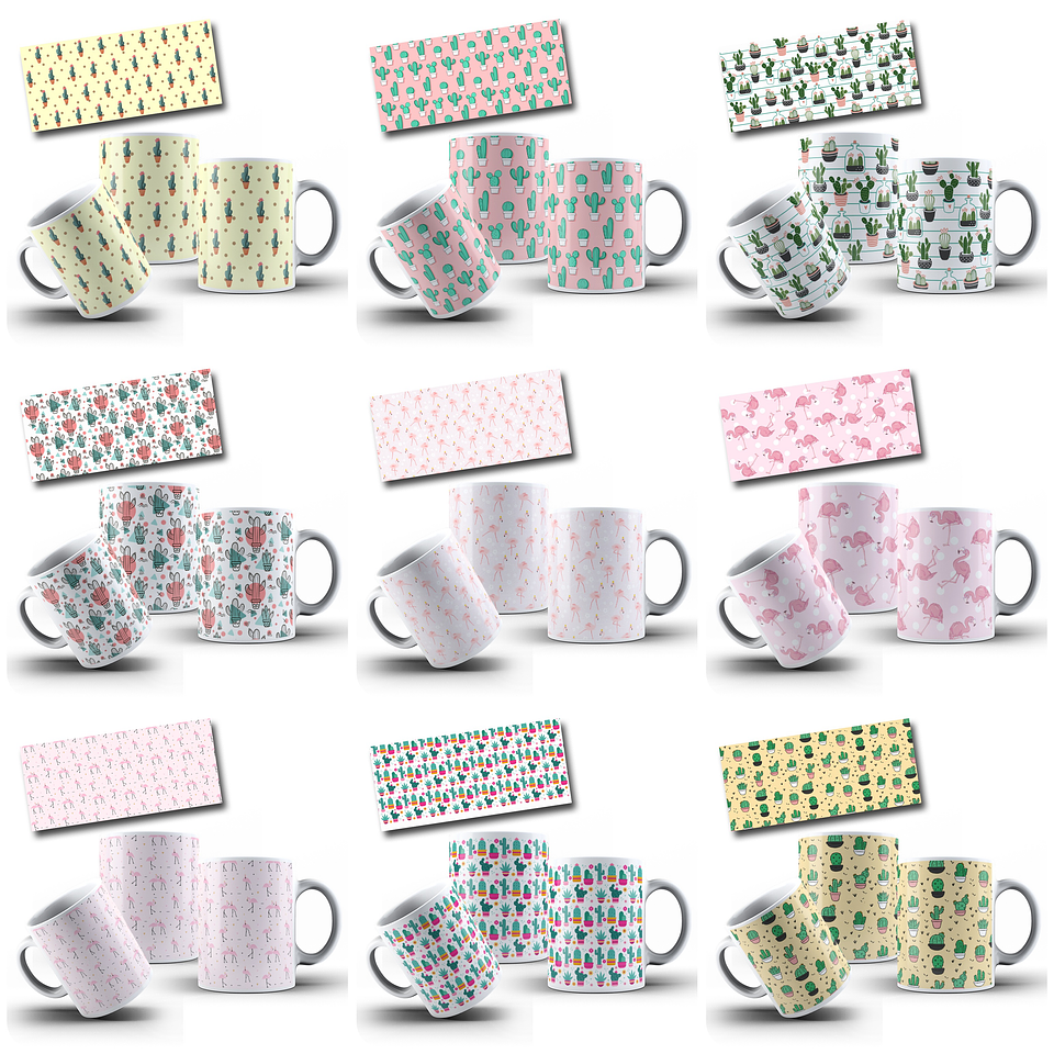 48 Artes para Caneca Estampas Diversas Femininas Arquivo Editável 10