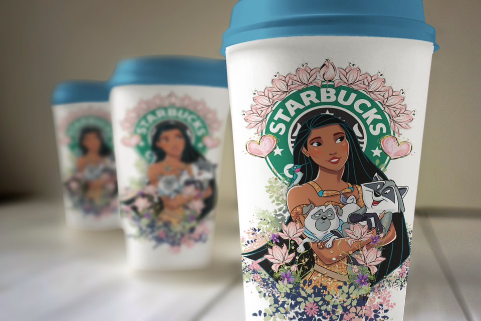 30 Artes para Copo Starbuck Personagens Arquivo em Jpg  7