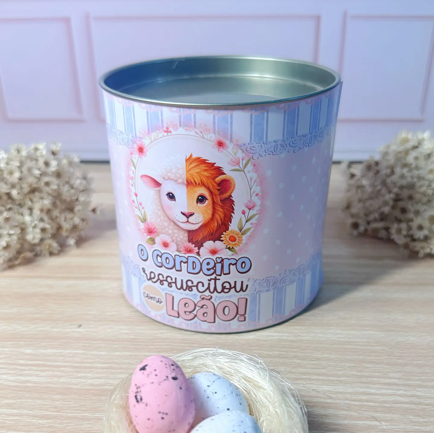 Arquivo de Corte Mimos Páscoa Leão e o Cordeiro em Pdf  7