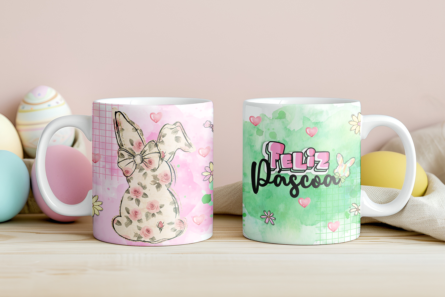 12 Artes para Caneca Páscoa Aquarela Arquivo em Jpg 12